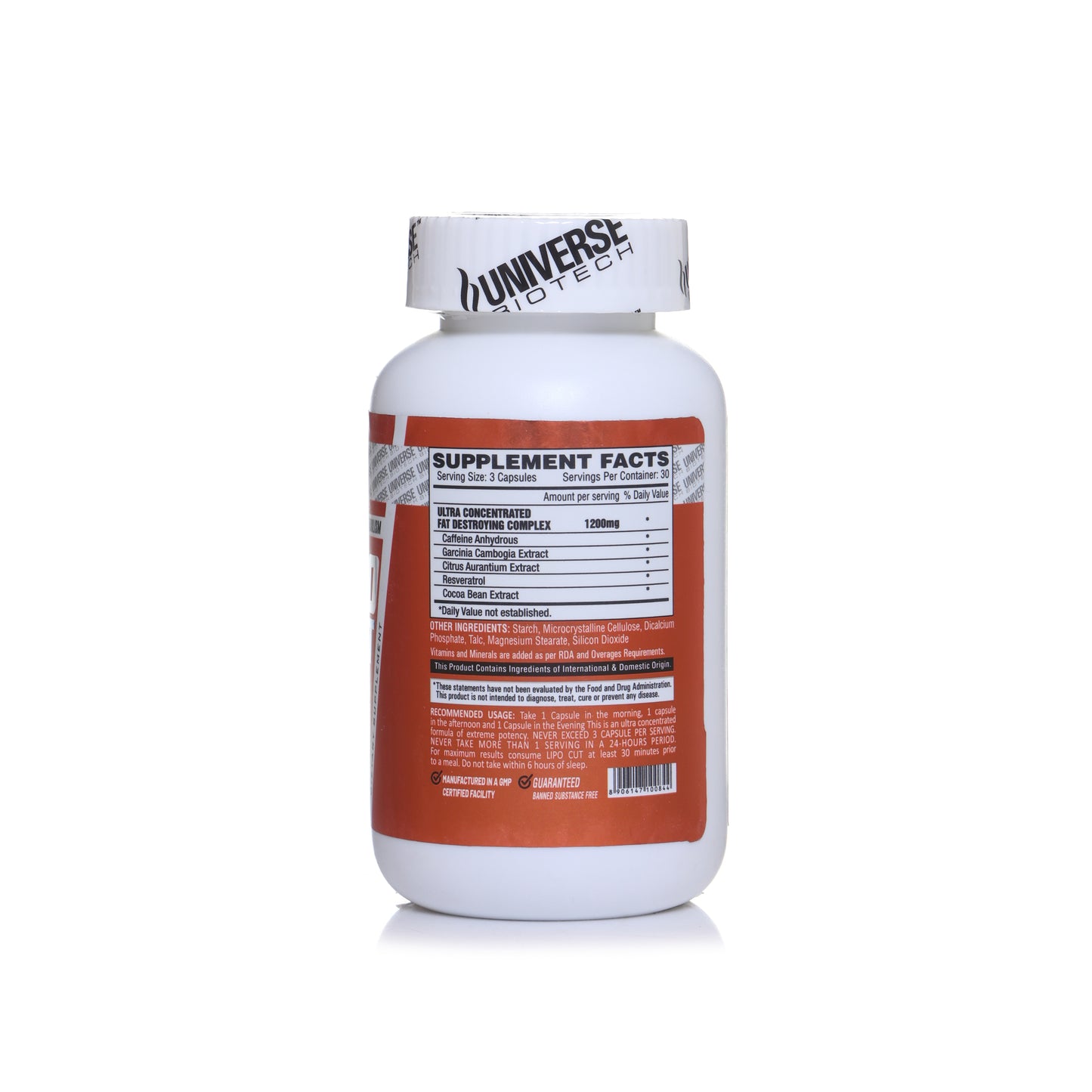 Universe Biotech Lipo Cut Thermogenic Fat Burner