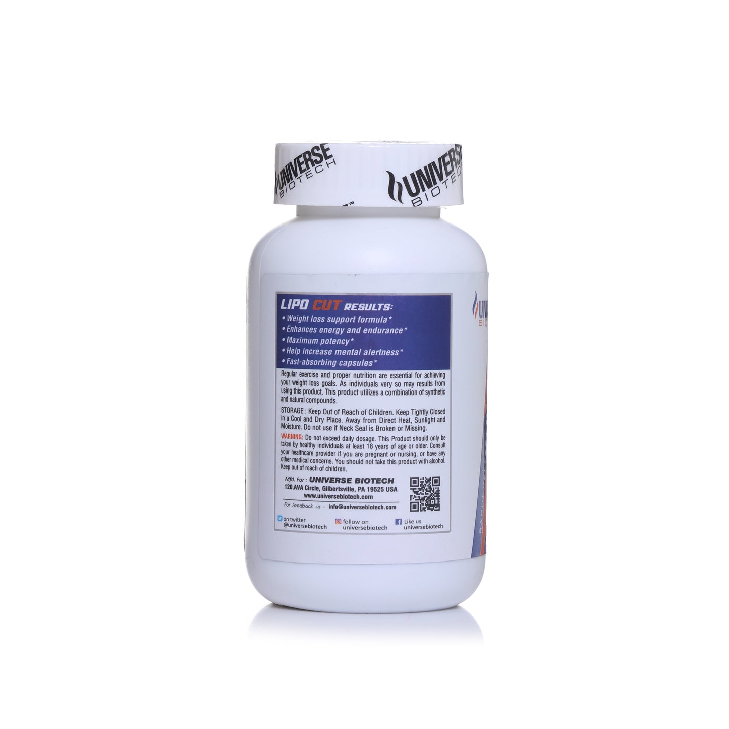 Universe Biotech Lipo Cut Thermogenic Fat Burner
