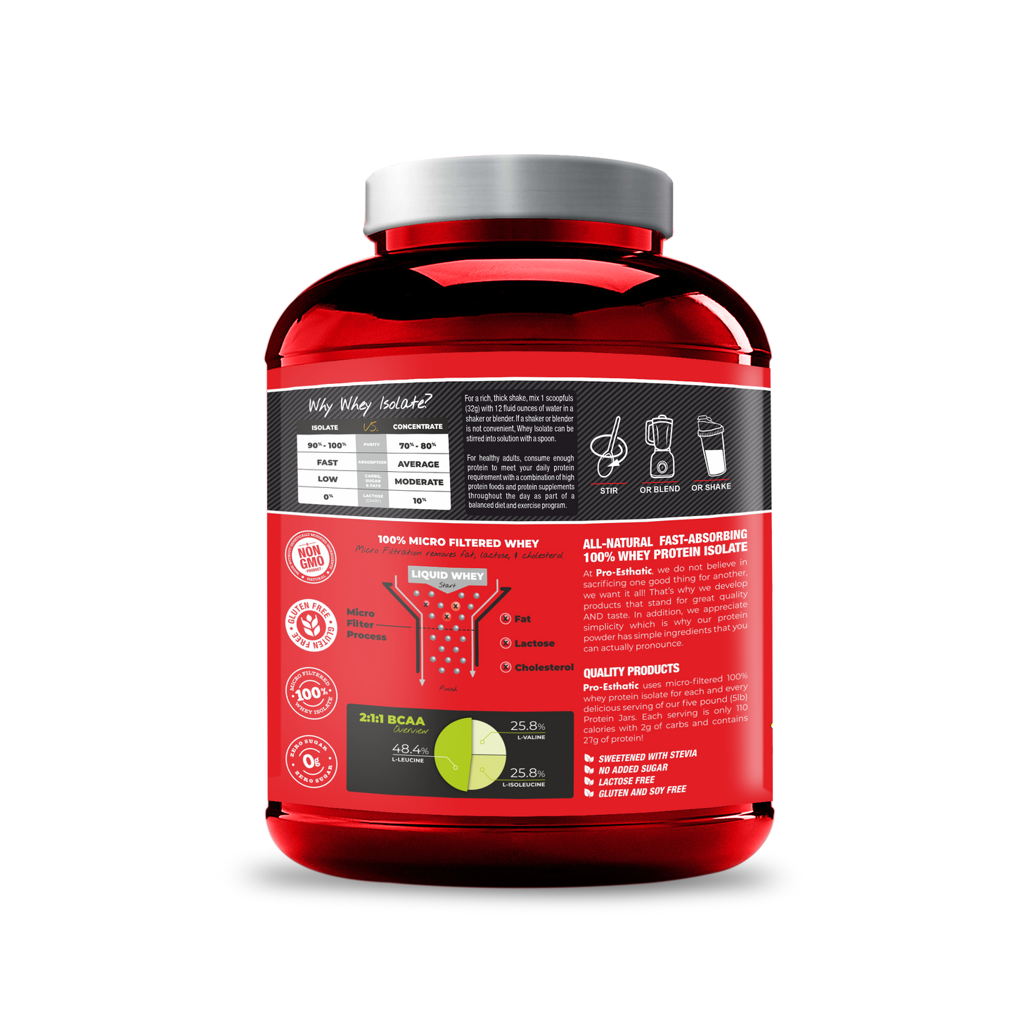 Pro-Esthatic ISO Esthatic Whey Protein 5 Lbs